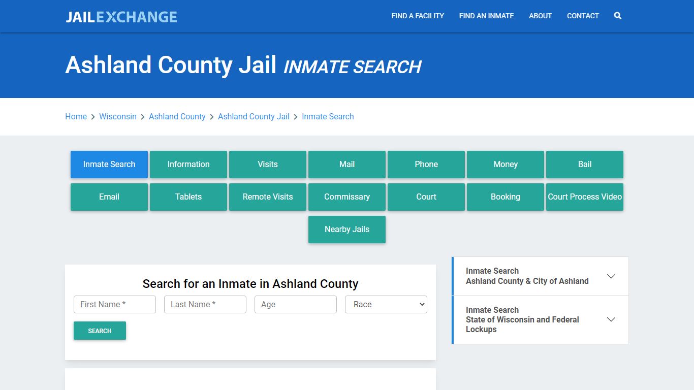 Ashland County Jail, WI Inmate Search: Roster & Mugshots